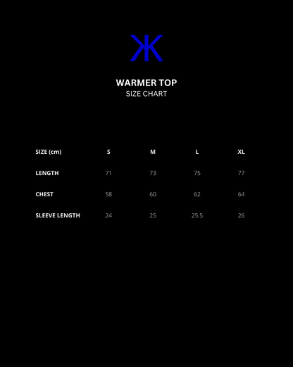 WARMER TOP IN MIDNIGHT BLACK