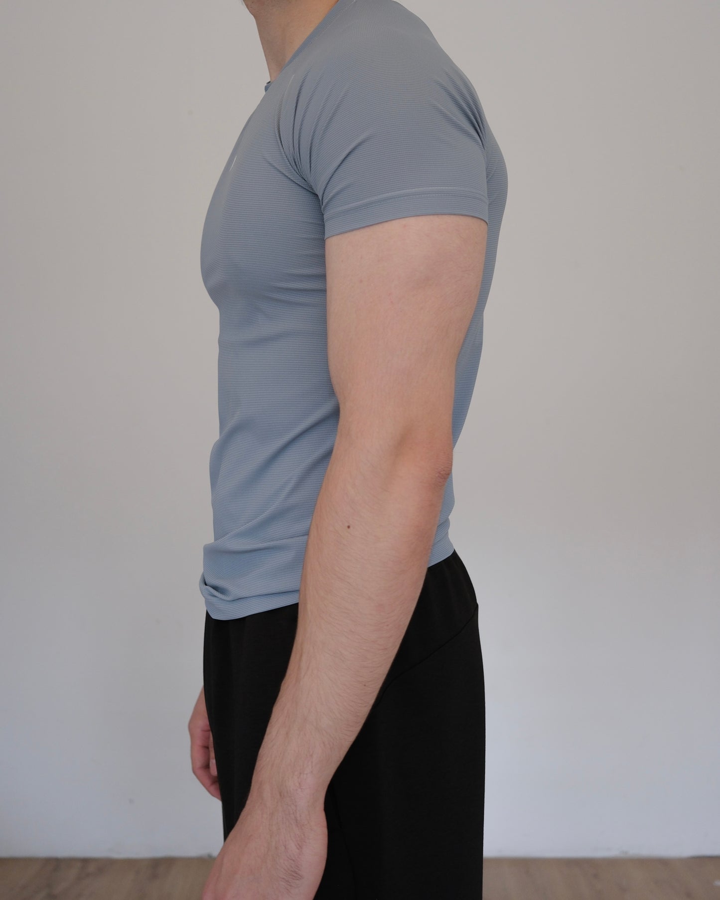 ALPHA PERFORMANCE TECH SHORT SLEEVE IN BLUE GRAY