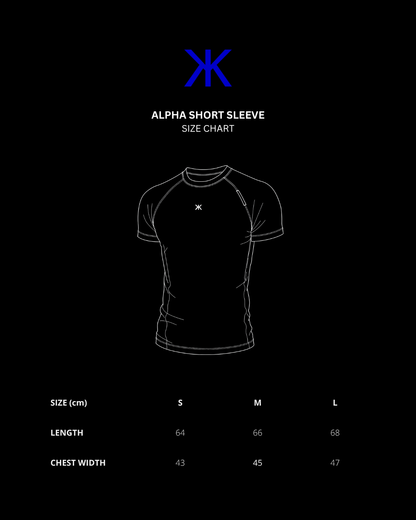 ALPHA PERFORMANCE TECH SHORT SLEEVE IN BLUE GRAY
